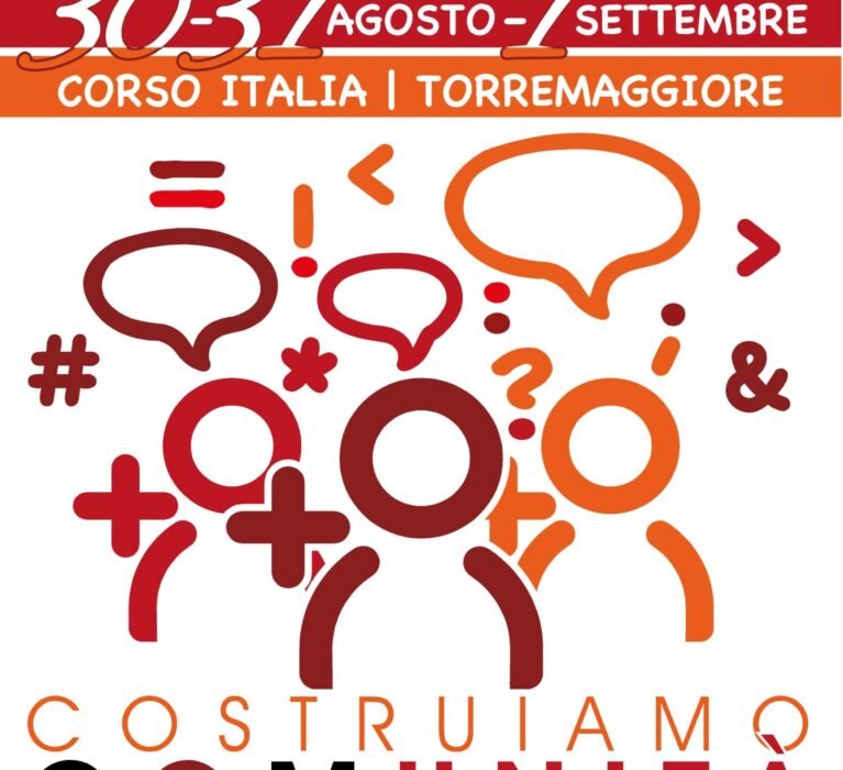 DAL 30 AGOSTO ALL’1 SETTEMBRE 2024 A TORREMAGGIORE LA FESTA PROVINCIALE DE L’UNITÀ, IL PROGRAMMA COMPLETO