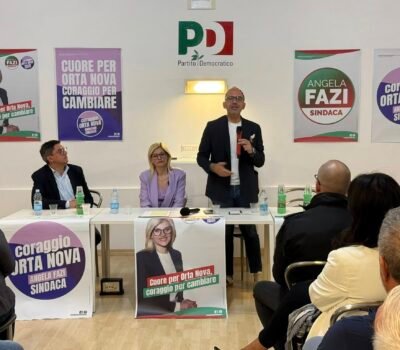 ORTA NOVA, ANGELA FAZI IN CORSA PER IL VOTO DEL 25 E 26 MAGGIO: “CUORE E CORAGGIO PER CAMBIARE LA CITTÀ”