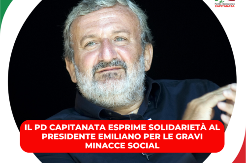 Il Pd Capitanata esprime solidarietà al presidente Emiliano per le gravi minacce social ricevute