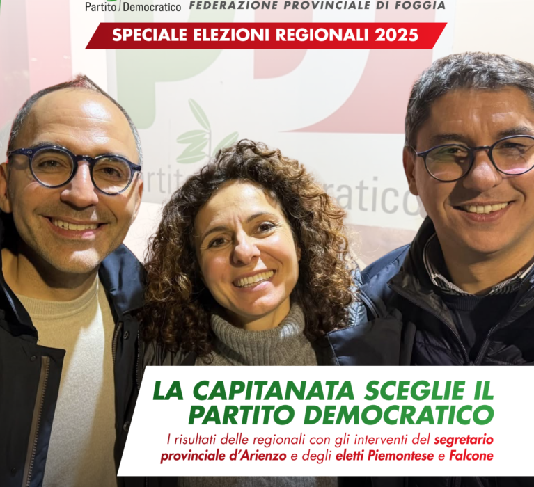 È ONLINE IL NUMERO DI DICEMBRE DI CAPITANATA DEMOCRATICA, SPECIALE ELEZIONI REGIONALI 2025